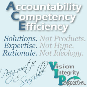 The Bravo ACE Principles: Accountability, Competency, Efficiency. Vision, Integrity, Perspective. The foundation of our IT doctrine. Pragmatic. Sensible.